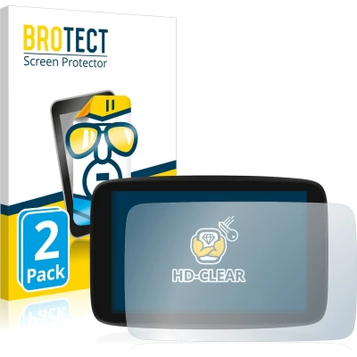 Afbeelding van BROTECT Screenprotector voor TomTom GO Exclusive Folie Beschermfolie transparant (2 Stuks)