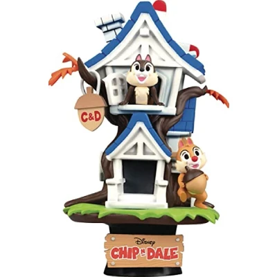 Afbeelding van Beast Kingdom Disney Diorama 028 Chip &#039;n Dale Tree House 16cm