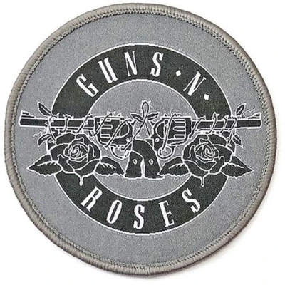 Afbeelding van Guns N&#039; Roses White Circle Logo Patch Grijs