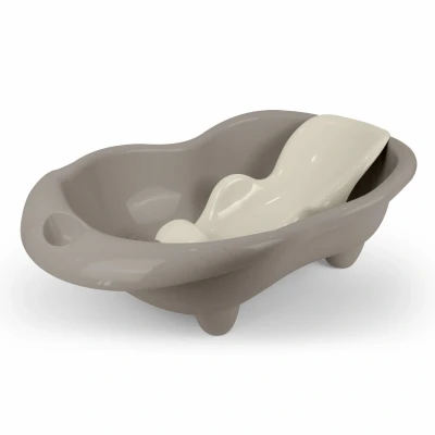 Afbeelding van Dolu Bathtub Hippo + Bathseat Stone Grey