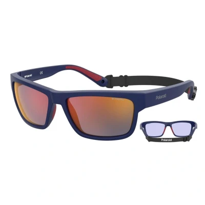 Afbeelding van Polaroid Herren Brillen Zonnebrillen Blauw One Size