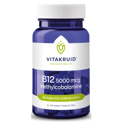 Afbeelding van Vitakruid B12 Methylcobalamine 5000μg Smelttabletten