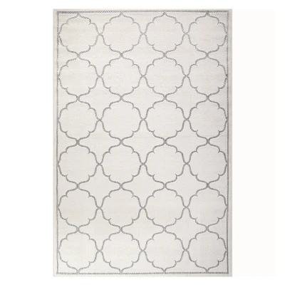 Afbeelding van Binnen en Buiten Vloerkleed Berlin Outdoor Laagpolig Tapijt Creme 160x230 cm