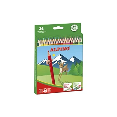 Image de Alpino AL010600 boite de 36 crayons couleurs (import espagnol)