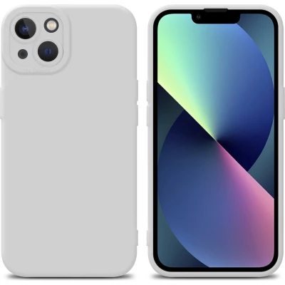 Afbeelding van Cadorabo Hoesje geschikt voor Apple iPhone 14 PLUS in Fluid WIT Beschermhoes gemaakt van flexibel TPU silicone Cover Case
