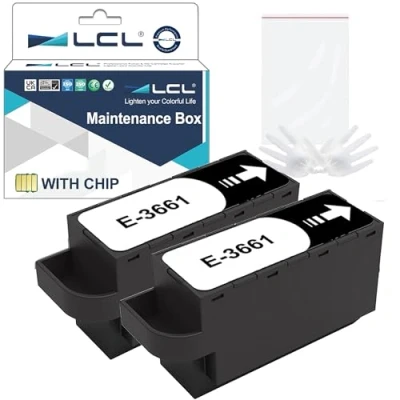 Afbeelding van LCL T3661 C13T366100 onderhoudsdoos (onderhoudsdoos) vervanging voor Epson XP 8500 8505 15000 XP15000 XP8600 XP8605 XP6000 XP6001 XP6005 Printer Inhoud levering:
