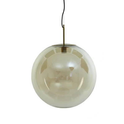 Afbeelding van Medina hanglamp Ø48 cm amber glas/antiek brons