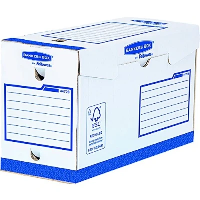 Afbeelding van Fellowes Bankers Box Basic archiefdozen, 15 cm, A4, blauw/wit, 20 stuks