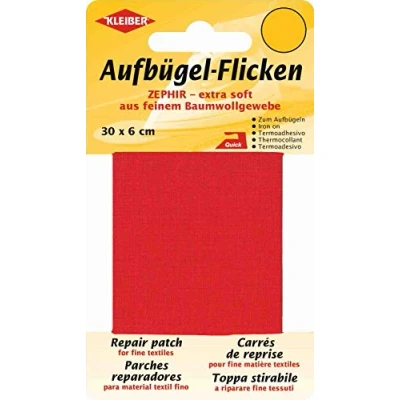Afbeelding van KLEIBER zephyr opstrijkpatronen, 300 x 60 mm, rood