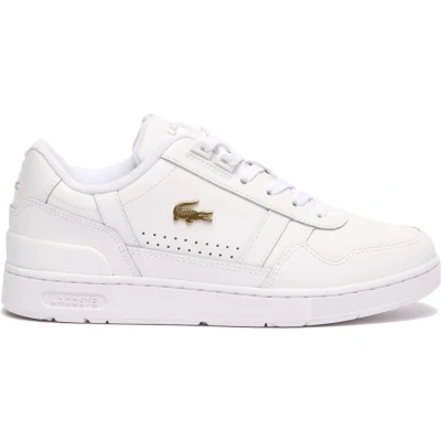 Afbeelding van Lacoste Sneakers laag, Dames, Maat: 39, White/gold Hoogwaardig imitatieleer