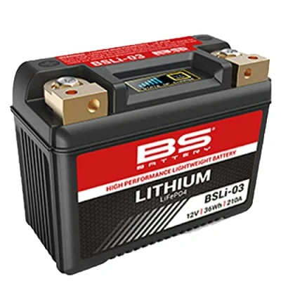 Afbeelding van BS Battery lithium batterij voor motorfiets Cagiva 650 Raptor V 2001 2007 BSLi 03/HJB9Q FP/12N9 4B 1 nieuw
