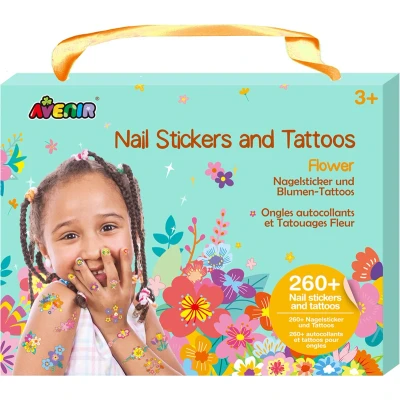 Afbeelding van Avenir Nagelstickers en tattoo Flower