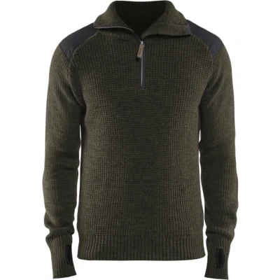 Afbeelding van Blaklader Wollen sweater 4630 1071 Groen/Donkergrijs L
