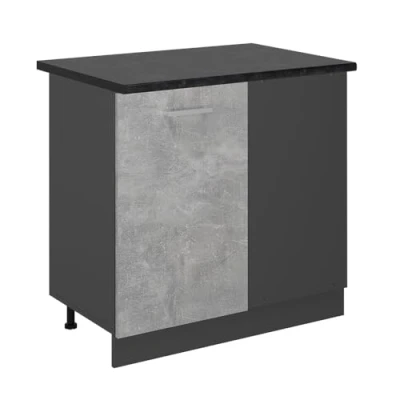 Afbeelding van Vicco Hoekkast R Line, Beton/Antraciet, 86 cm , WB Antraciet