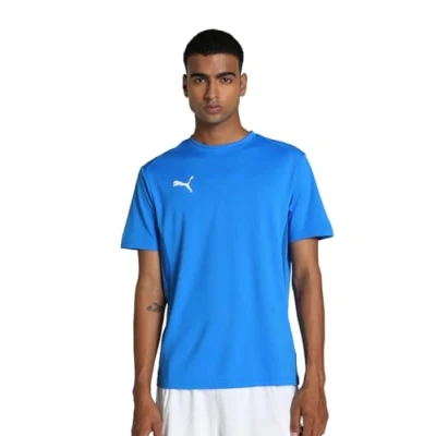 Afbeelding van PUMA teamGOAL Jersey Heren Sportshirt Electric Blauw Lemonade Wit Team Royal Maat M