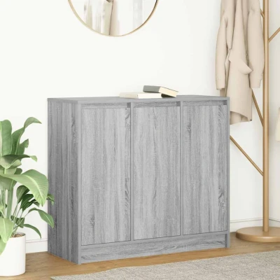 Afbeelding van vidaXL Dressoir 85x34x76 cm spaanplaat grijs sonoma