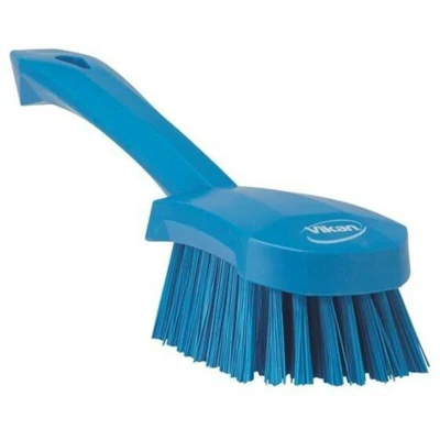 Image de VIKAN 41923 brosse à main, manche court, 270 mm, polyester, dur, bleu 4192/3