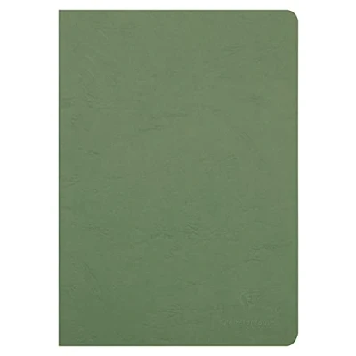 Afbeelding van Clairefontaine Age Bag 733063C Schrijfapparaat, A4, 21 x 29,7 cm, gebonden, wit, 48 vellen, groen, 1 stuk