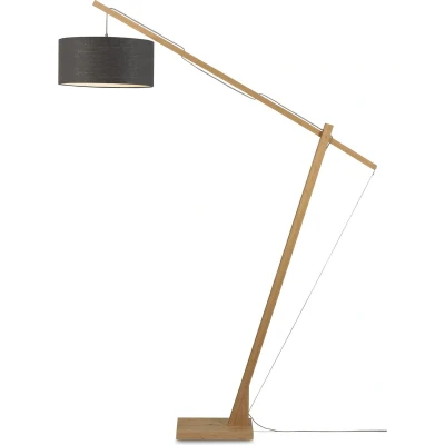 Afbeelding van GOOD&amp;MOJO Vloerlamp Montblanc Bamboe/Donkergrijs 175x47x207cm Bruin