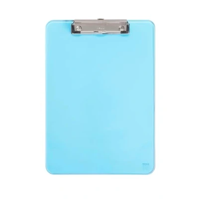 Afbeelding van Klembord MAUL A4 staand transparant PS neon blauw