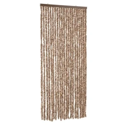 Afbeelding van Vliegengordijn 90x200 cm chenille beige en donkerbruin