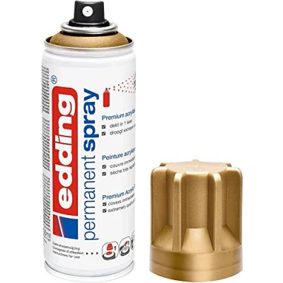 Afbeelding van Edding Permanent Spray 5200, 200 ml, rijkgoud mat acrylspray