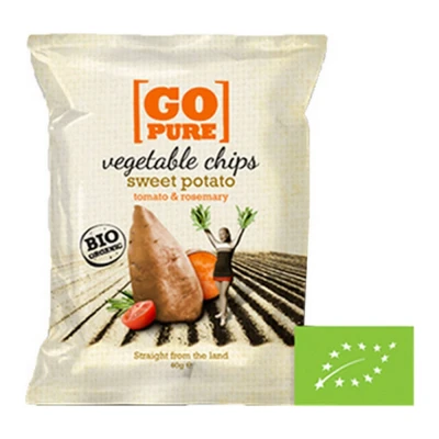 Afbeelding van Go Pure Vegetable Chips Sweet Potato Klein Bio 15 x 40 gram