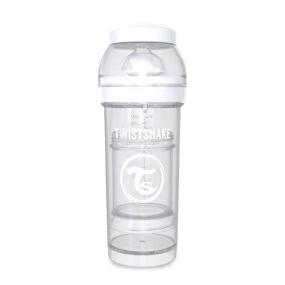 Image de Biberon anti colique Twistshake Blanc 260ml