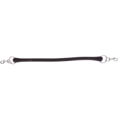 Afbeelding van Premiere Vastzetlijn Rubber 2 Musketons Zwart 80cm