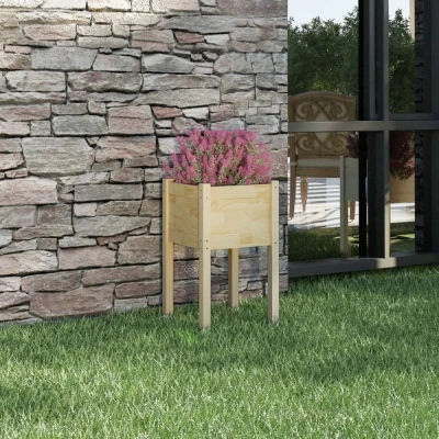 Afbeelding van Plantenbak 40x40x70 cm massief grenenhout