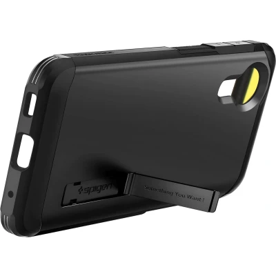 Afbeelding van Spigen Tough Armor Hoesje voor de Samsung Galaxy Xcover 7 Back Cover met Kickstand Zwart