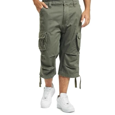 Afbeelding van Brandit heren Korte broek met zakken Urban Legend 3/4 Shorts, olijf, 7XL