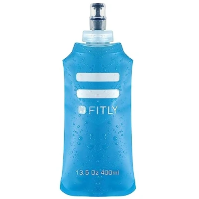 Afbeelding van FITLY zachte drinkfles voor hardlooptas, ideaal hardlopen, fietsen, wandelen, opvouwbare waterfles buiten, heupfles hydratatie