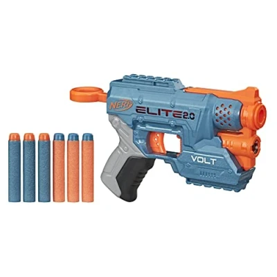 Afbeelding van nerf Elite 2.0 Volt SD 1 Blaster 6 officiële darts, lichtstraal targeten, 2 dartopslag, tactische rails