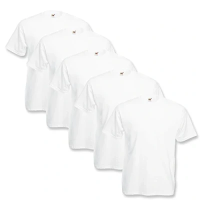 Afbeelding van Fruit of the Loom T shirt (5 stuks) voor heren