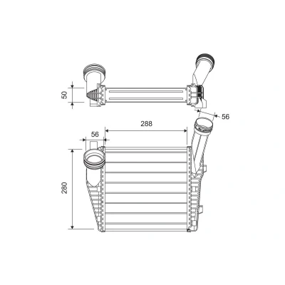 Afbeelding van VALEO 822947 Intercooler Zonder sensor
