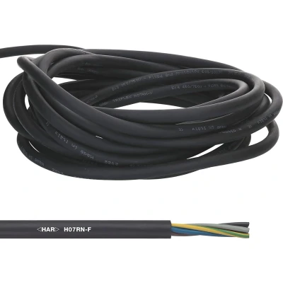Afbeelding van LAPP 1600103 1 Rubberkabel H07RN F 3 x 1.5 mm² Zwart per meter