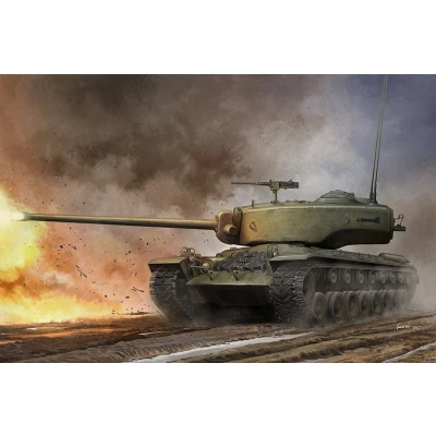 Afbeelding van 1:35 HobbyBoss 84513 US T34 Heavy Tank Plastic Modelbouwpakket