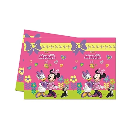 Afbeelding van Tafelkleed Minnie Mouse lime roze