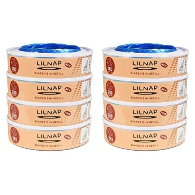 Afbeelding van LILNAP Navulcassette compatibel met angelcare luieremmer 8 stuk