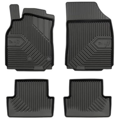 Afbeelding van M MOTOS Rubberen vloermat voor Renault Megane III 2008 2016. Verbeter je reiscomfort met de zwarte antislipmat Auto nr. 77 automat alle weersomstandigheden, bescherming tegen vuil