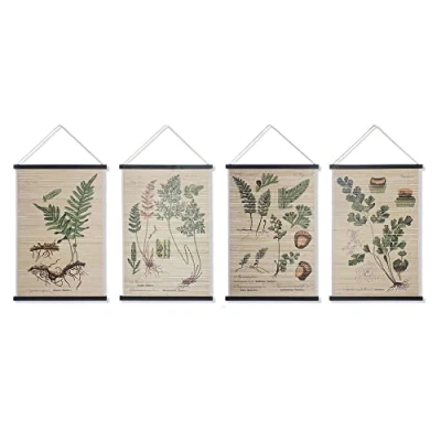 Afbeelding van Canvas DKD Home Decor Blommor (60 x 2 90 cm) (4 Stuks) (12