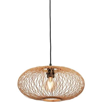Afbeelding van GOOD&amp;MOJO Hanglamp Cango Bamboe Ø40cm Bruin