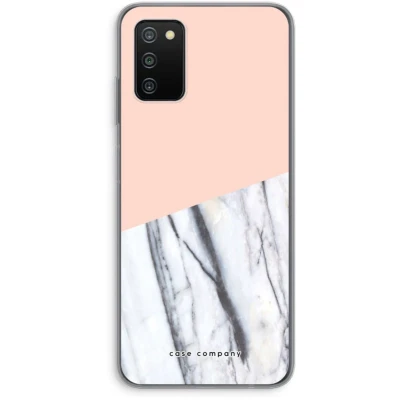Afbeelding van Case Company® hoesje geschikt voor Samsung Galaxy A03S A touch of peach Soft Cover Telefoonhoesje Bescherming aan alle Kanten en Schermrand