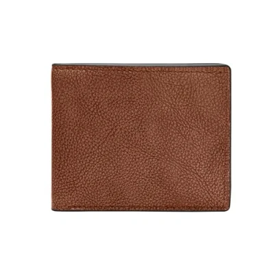 Afbeelding van Fossil Small Steven Portemonnee, Heren, Maat: One Size, Braun