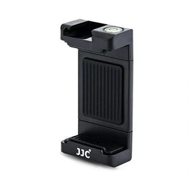 Afbeelding van JJC Universele statiefhouder met verstelbare klem van 56 tot 95 mm, klauwhouder en waterpas voor smartphones zoals iPhone, Huawei, MI, Samsung op statief 1/4 20, monopod, selfiestick