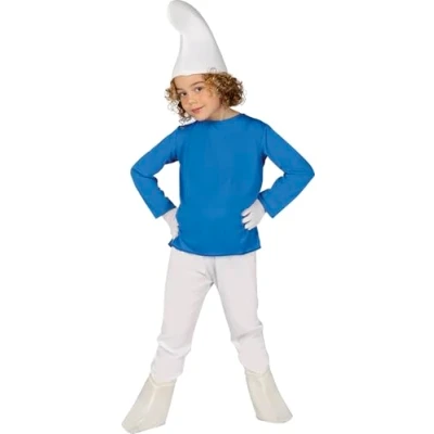 Afbeelding van Fiestas Guirca Blauwe Smurf (10 12 jaar)
