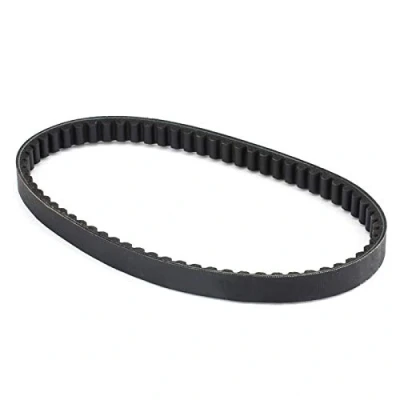 Afbeelding van Aandrijfriem, rubber training fietsen aandrijfriem rubberen rol voor GY6 50CC 139QMB scooter V riem 669 18 30 zwart
