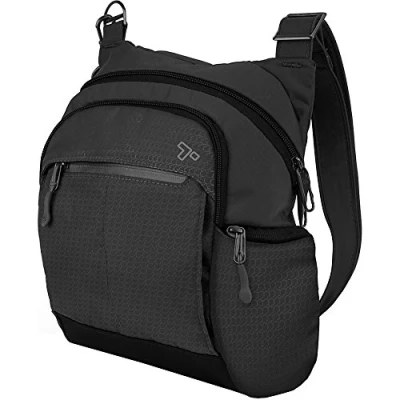 Afbeelding van Travelon Actieve anti diefstal reistas uniseks schoudertas (1 stuk), zwart.,