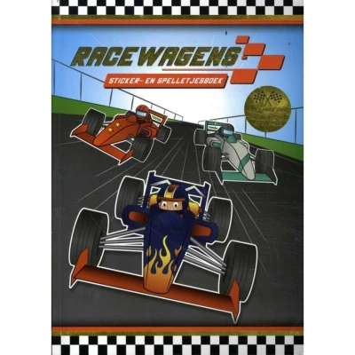 Afbeelding van Overige Merken Sticker En Speelboek Racewagens